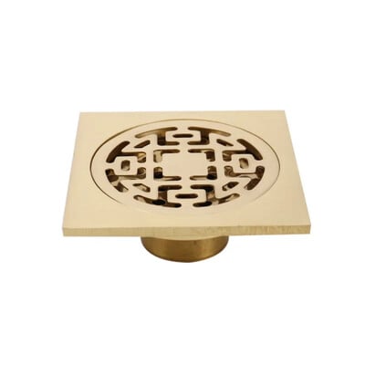 10*10cm Zlatni odvod za pod Odvod od mesinga Zaštita od zgušnjavanja mirisa Odvod za tuš Odvod za kupaonicu Balkon Odvod za perilicu rublja Podni odvod