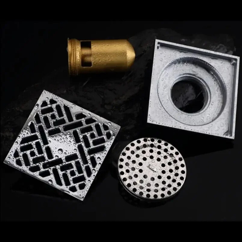 10*10cm Zlatni odvod za pod Odvod od mesinga Zaštita od zgušnjavanja mirisa Odvod za tuš Odvod za kupaonicu Balkon Odvod za perilicu rublja Podni odvod