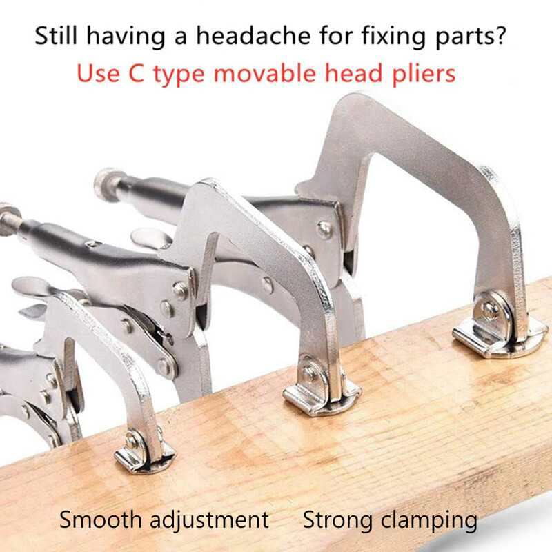 Σφιγκτήρας C 5 ιντσών Διάφορος σφιγκτήρας συγκόλλησης Μίνι πένσα ασφάλισης από κράμα για εργαλεία επισκευής χειρός DIY Επεξεργασία ξύλου