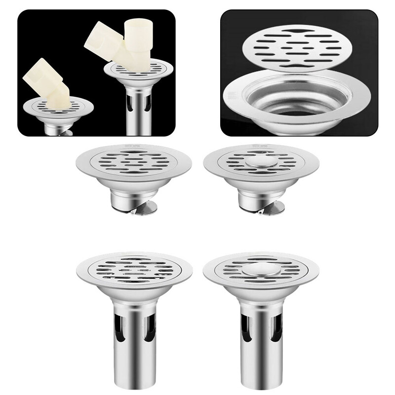 Podni odvodi od nehrđajućeg čelika Odvod protiv neugodnih mirisa Poklopac za cjedilo za tuš 10 cm Dezodorans za kuhinju Hotelsko kupatilo