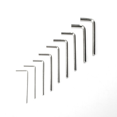 NINDEJIN 2-20tk L-kujuline kuuskant kuuskantvõti kuuskantvõti 0,9mm 1,5mm 2mm 2,5mm 3mm 4mm 5mm 6mm 8mm süsinikterasest kuuskantvõti