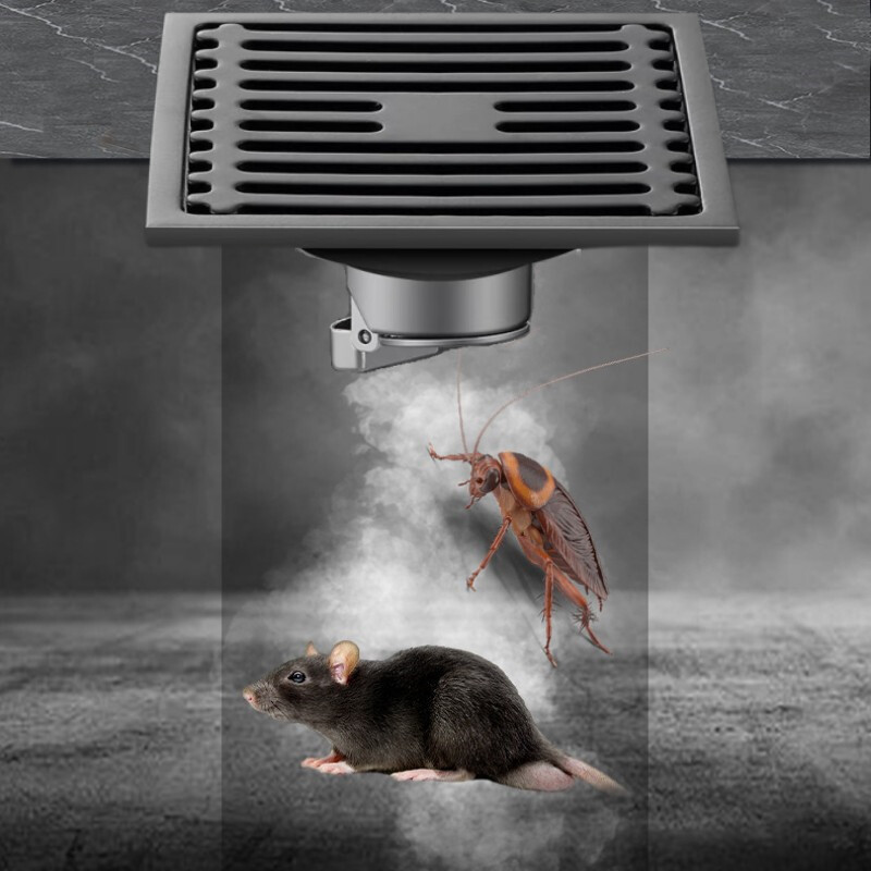 Podni odvodi od nehrđajućeg čelika Četvrtasti Perilica rublja Ocjeđivač dezodoransa Tuš Cjedilo Poklopac za kupaonski WC pribor