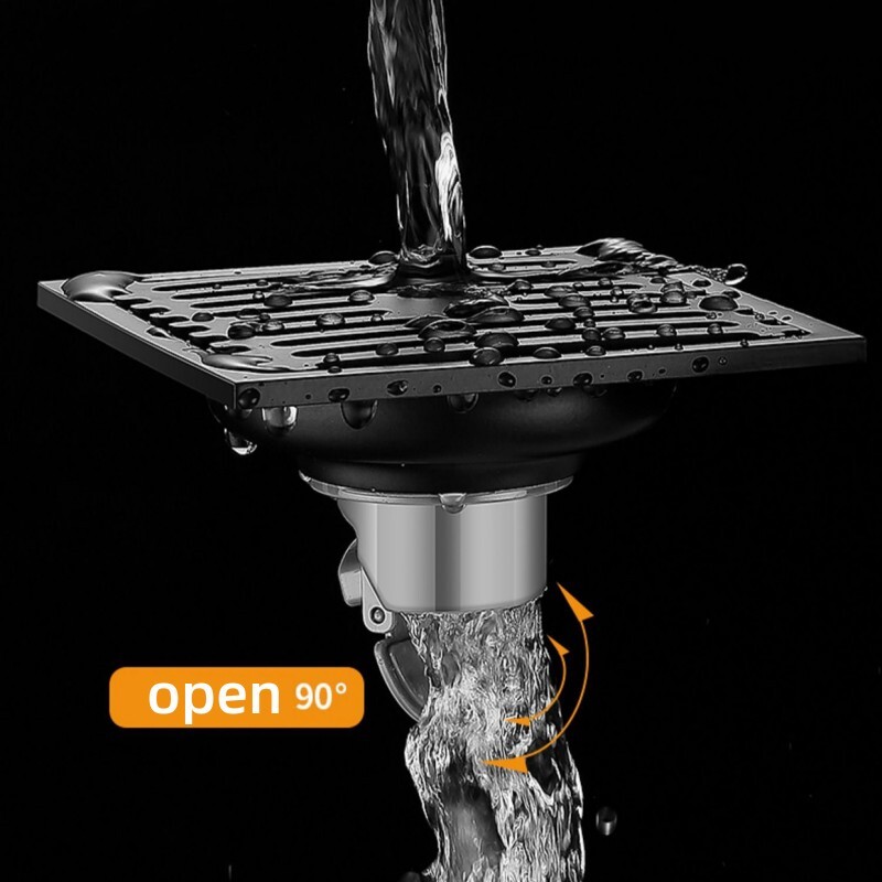 Podni odvodi od nehrđajućeg čelika Četvrtasti Perilica rublja Ocjeđivač dezodoransa Tuš Cjedilo Poklopac za kupaonski WC pribor