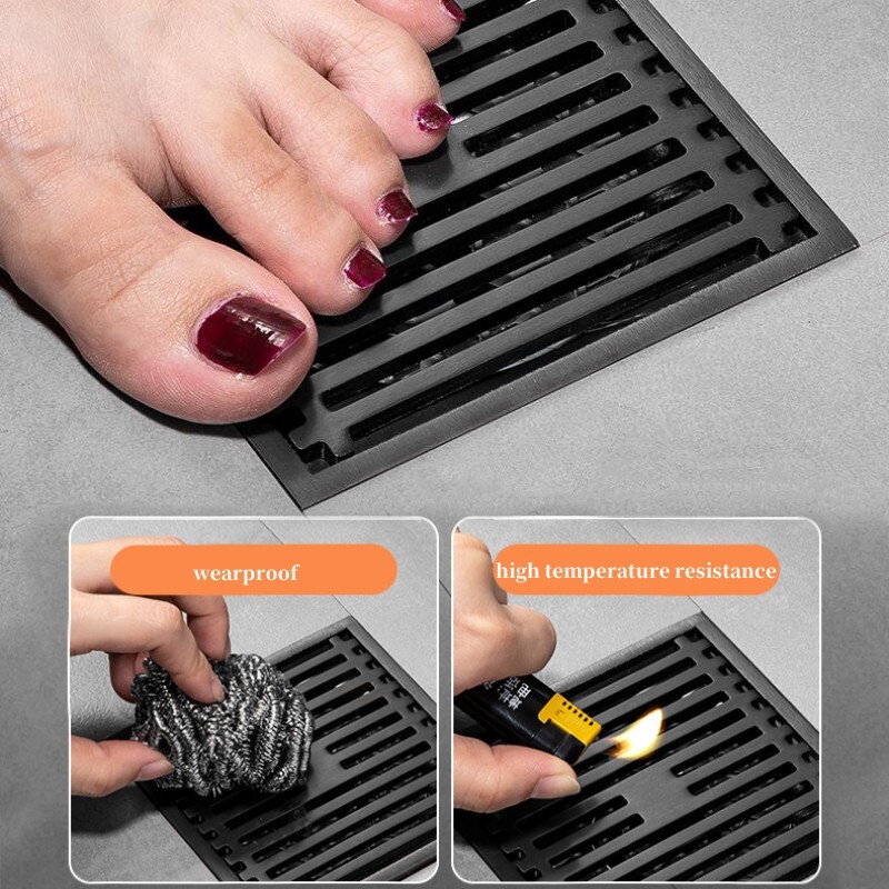 Podni odvodi od nehrđajućeg čelika Četvrtasti Perilica rublja Ocjeđivač dezodoransa Tuš Cjedilo Poklopac za kupaonski WC pribor