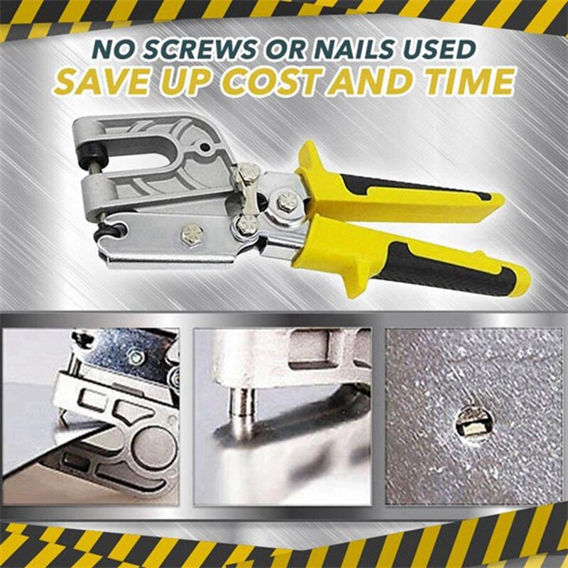 Metal Stud Crimper alumiiniumsulamist lae mulgustamistangid kipsist kipsplaadi tööriistad metallist kahe käega kiivitangide kinnitamiseks