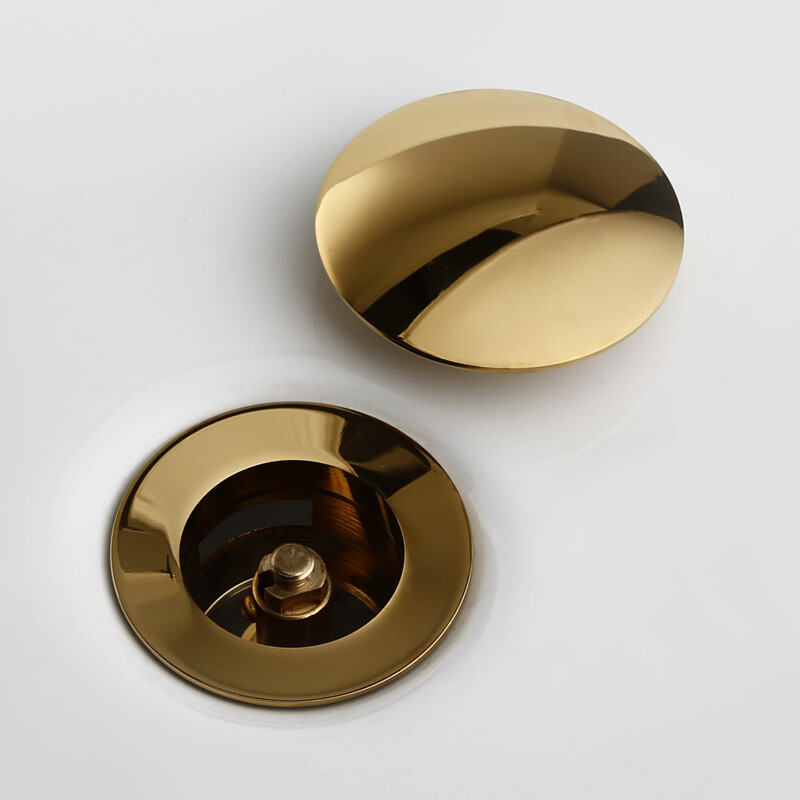 Pop-up gumb za odvod Čep za kupaonski umivaonik Odvodnik Sifon Čep za otpad Umivaonik Slavina Dodatna oprema Cijev za umivaonik Crno zlato Ruža