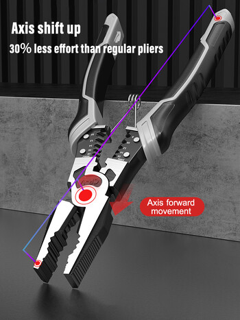 AIRAJ Πολυλειτουργικό Universal Wire Cutters Πένσα Επαγγελματίας Ηλεκτρολόγος Αντιολισθητικός ανθεκτικός επισκευής Εργαλεία υλικού