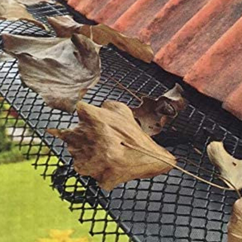 15cm×6m Mrežasta mreža protiv pada Filter Vrtna mreža za ptice Ograda Štitnik za oluke od lišća, grančica, grana Plastična mreža