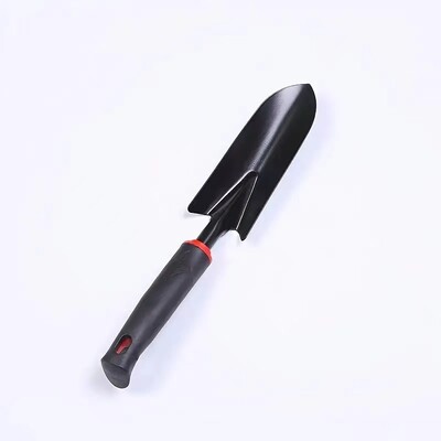 Crna gumena ručka Grablje s pet zuba Vrtlarski set od četiri dijela Lopata za cvijeće Dvonamjenska motika Vrtlarski alat