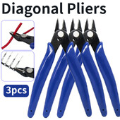 3 vnt. įstrižinės replės Anglinio plieno replės Vielos Kabelių pjoviklis Pjovimo šoninis pjoviklis Plokščios nosies replės Rankinis aštraus metalo priedai