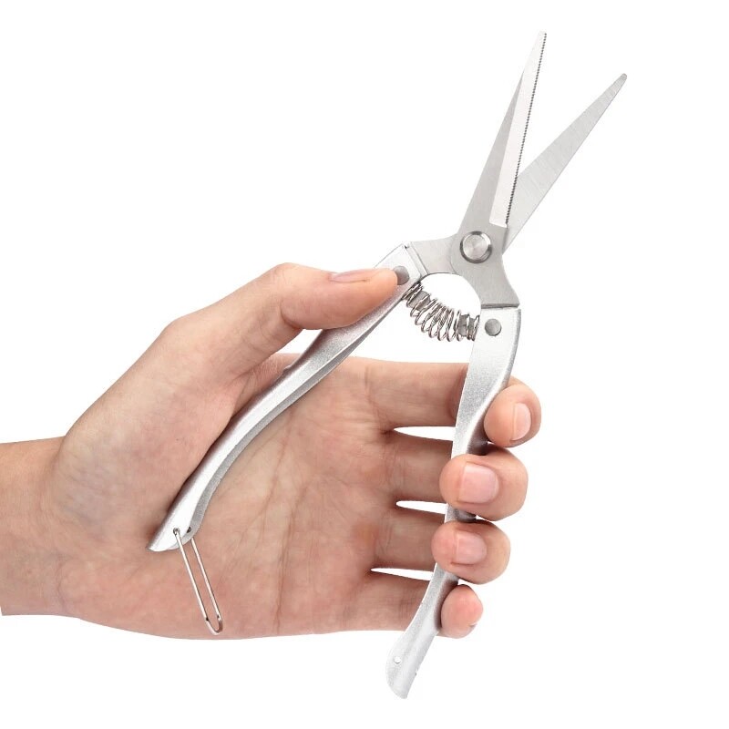 Foarfece de tăiat din oțel inoxidabil Unelte de grădinărit Foarfece cu mâner din aliaj de zinc zimțat Foarfece pentru ramuri dure pentru pomi fructiferi