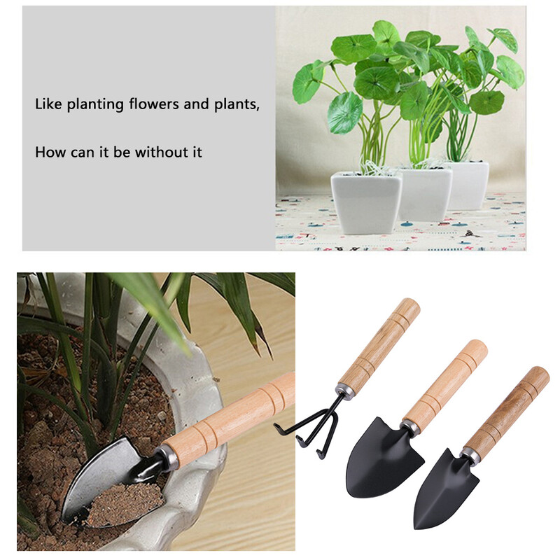 3 buc/set Mini lopata greble set copii accesorii de gradina pentru flori plante in ghiveci instrumente de gradinarit unelte de mana pentru gradina