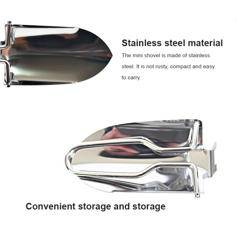 Kaasaskantav mini aialabidas Väike roostevabast terasest kokkupandav labidas välitingimustes kasutatavad inseneri labidad matkamiseks mõeldud matkariistad