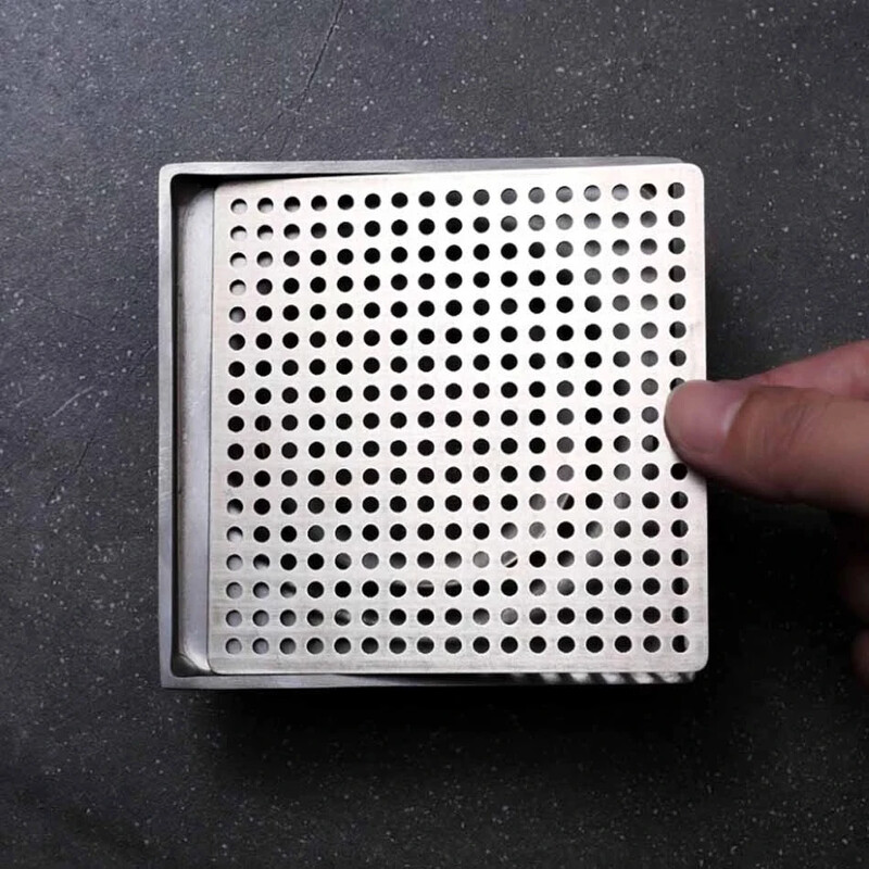 Podni odvodi od nehrđajućeg čelika Mreža Poklopac Kvadratna rupa za odvod tuša Filter Čep za hvatanje dlačica za kuhinjske kupaonice Hardverski dijelovi