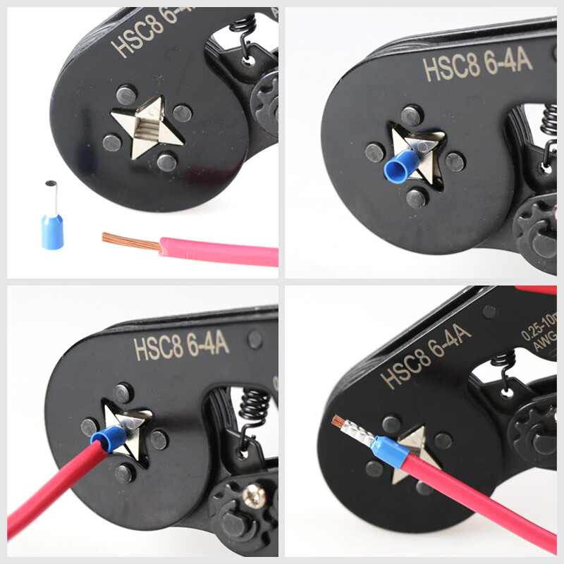 Pressimistööriistad Hülssmuhvid Torukujuline klemm Traat pressimistangid Majapidamises kasutatavad elektrikomplektid 1200 tk klemmid HSC8 6-4 6-6 16-6