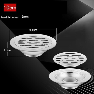 Podni odvodi od nehrđajućeg čelika Tuš Odvod protiv neugodnih mirisa Kada Curenje u tlo Hvatač kose Kuhinja Kupaonica Dodatna oprema