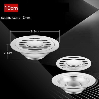 Podni odvodi od nehrđajućeg čelika Tuš Odvod protiv neugodnih mirisa Kada Curenje u tlo Hvatač kose Kuhinja Kupaonica Dodatna oprema