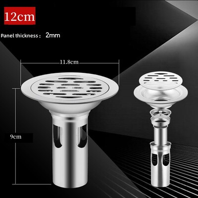 Podni odvodi od nehrđajućeg čelika Tuš Odvod protiv neugodnih mirisa Kada Curenje u tlo Hvatač kose Kuhinja Kupaonica Dodatna oprema