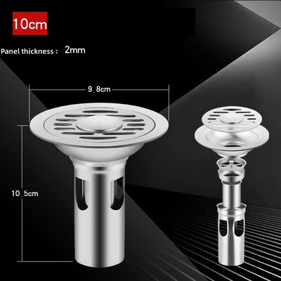 Podni odvodi od nehrđajućeg čelika Tuš Odvod protiv neugodnih mirisa Kada Curenje u tlo Hvatač kose Kuhinja Kupaonica Dodatna oprema