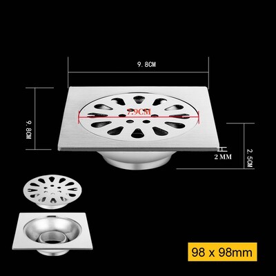 Podni odvodi od nehrđajućeg čelika Odvod protiv mirisa Tuš Cjedilo Poklopac Perilica rublja Propuštanje u zemlju Kuhinja Kupaonica Oprema