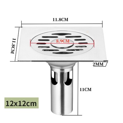Podni odvodi od nehrđajućeg čelika Odvod protiv mirisa Tuš Cjedilo Poklopac Perilica rublja Propuštanje u zemlju Kuhinja Kupaonica Oprema