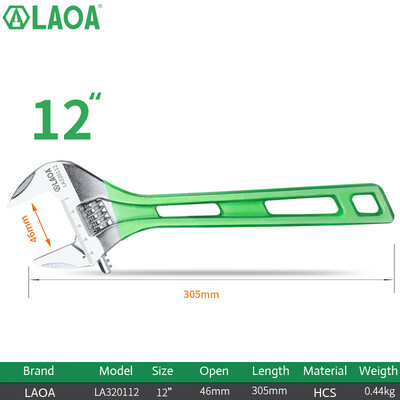LAOA veliki otvoreni podesivi ključ, lagani viljuškasti ključ Alati Alat za održavanje kućanstva "