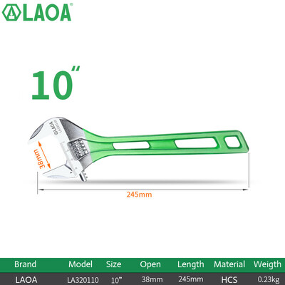 LAOA veliki otvoreni podesivi ključ, lagani viljuškasti ključ Alati Alat za održavanje kućanstva "