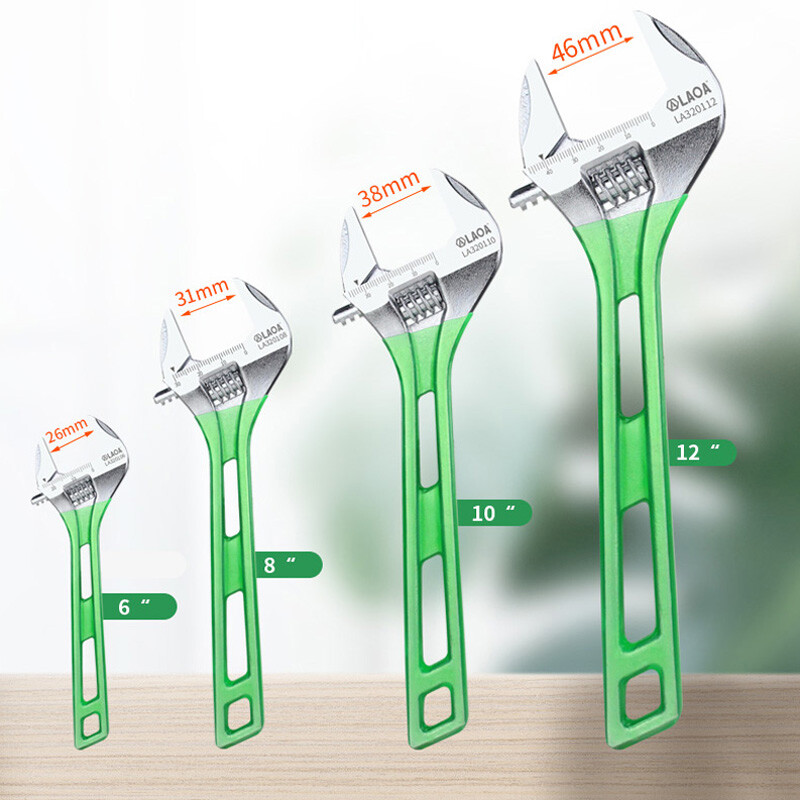 LAOA veliki otvoreni podesivi ključ, lagani viljuškasti ključ Alati Alat za održavanje kućanstva "