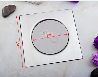 Okrugli iskačući podni odvod za kupaonicu - podna obloga tuš kabina potisni odvodni čep 10X10CM 12X12CM ili 15X15CM