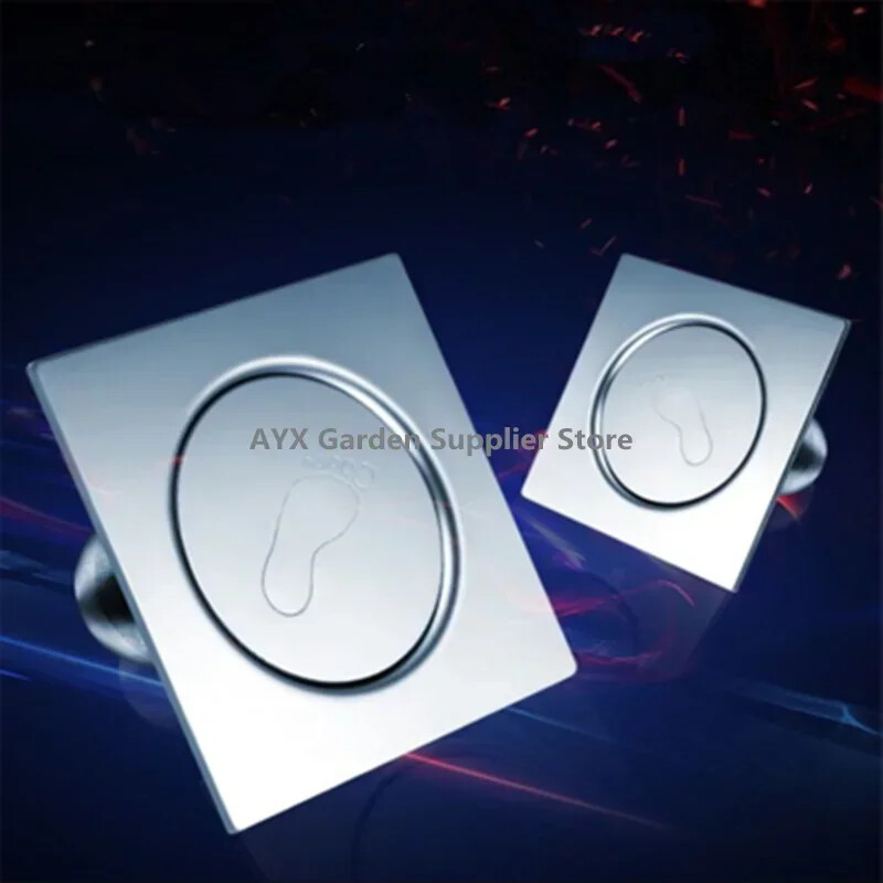 Okrugli iskačući podni odvod za kupaonicu - podna obloga tuš kabina potisni odvodni čep 10X10CM 12X12CM ili 15X15CM