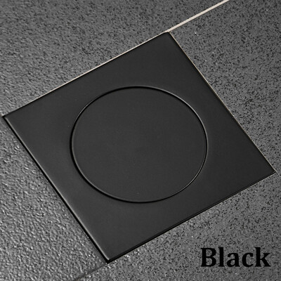 Mjedeni kromirani popup odvod za noge u podu 10*10 cm odvod za kadu protiv neugodnih mirisa potisni prema dolje Dezodorirajući kvadratni mat poklopac za tuš kabinu