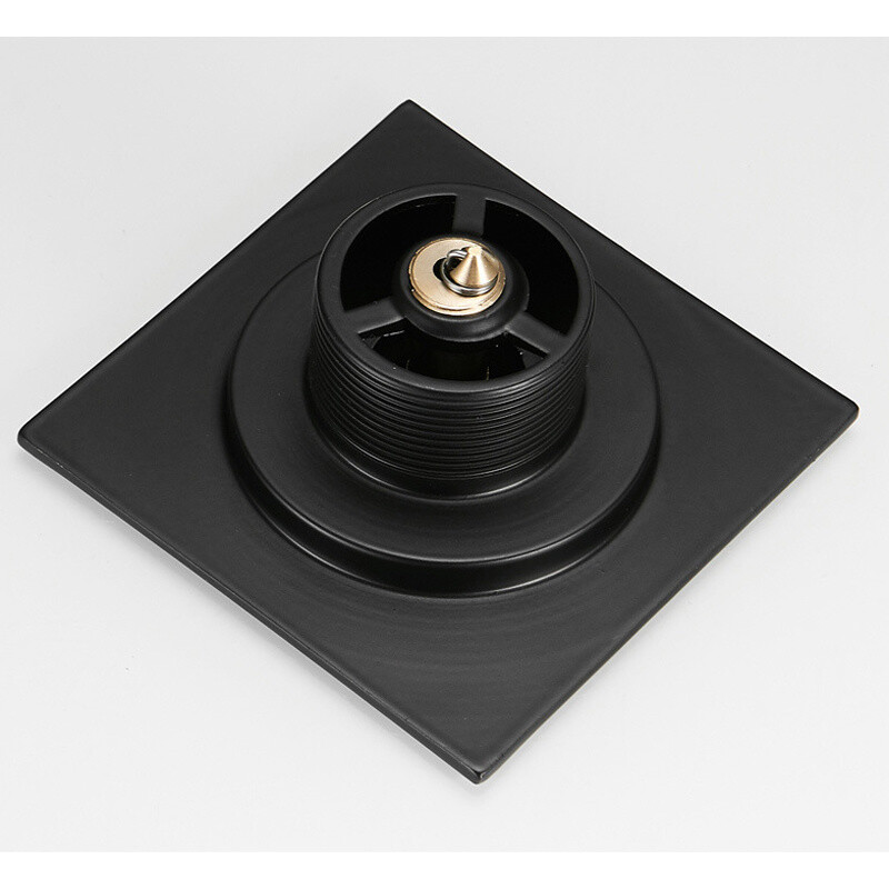 Mjedeni kromirani popup odvod za noge u podu 10*10 cm odvod za kadu protiv neugodnih mirisa potisni prema dolje Dezodorirajući kvadratni mat poklopac za tuš kabinu