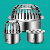 Krovni podni odvod protiv začepljenja od nehrđajućeg čelika, krovni oluk, kanalizacijska odvodna cijev, filtar protiv pacova, kišni cjedilo velike zapremine