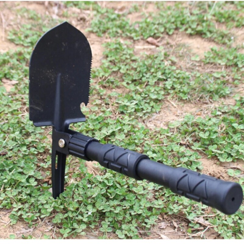 Välitingimustes kasutatav 40 cm multifunktsionaalne kokkupandav kaasaskantav sõidukile paigaldatav sõduri telkimiskalapüügi tehnika labidas