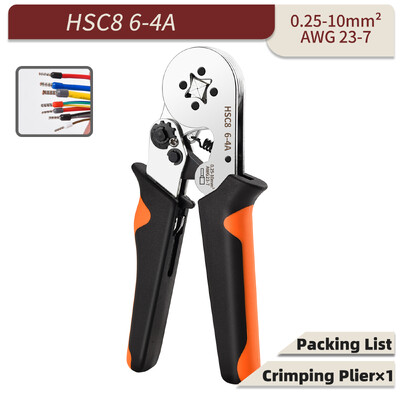 Ferulă Presă clește de sertizare pentru fire manșoane fire de sertizare terminale electrice vârfuri 0,08-16 mm² set de terminale tubulare conector