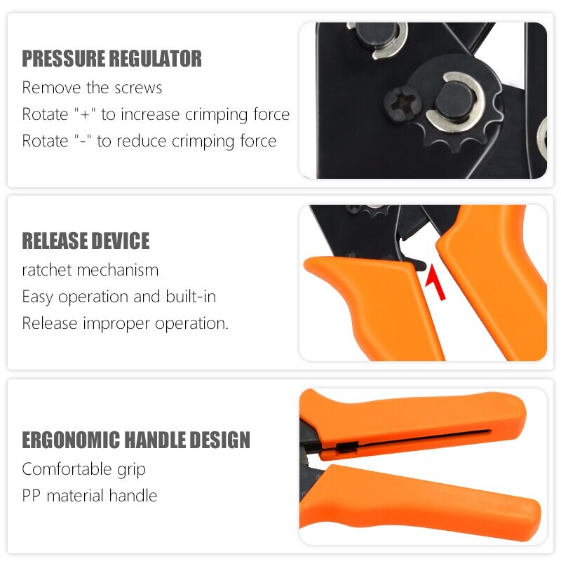 Za TAB 2.8/4.8/6.3 auto terminale SN-48B kliješta za stezanje 0.5-2.5mm2/23-13AWG visoke preciznosti čeljusne žice električni ručni alati