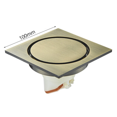 Uythner mat crni podni odvod 10*10 cm Kupaonski četvrtasti odvod za tuš Odvod za podni odvod u kupaonici Cjedilo Podni odvod za kuhinju na balkonu