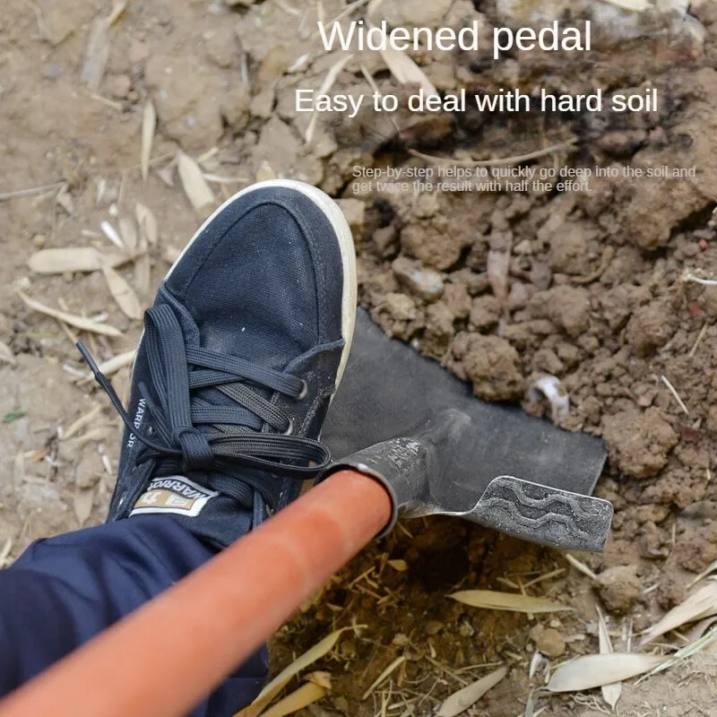 Ilgagalvis kastuvas be medinės rankenos, tik smaili galvutė, žemės ūkio siauras kastuvas, plieninis žemės kastuvas, medžių kasimo kastuvas