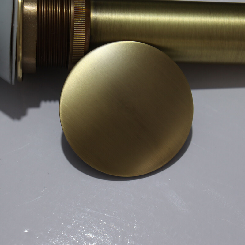 Kupaonski dodaci Mjedena gornja strana kupaonskog umivaonika Antikni pop-up dijelovi odvoda