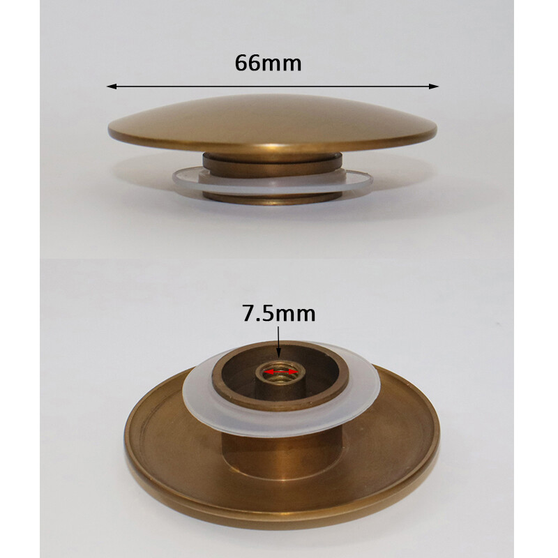 Kupaonski dodaci Mjedena gornja strana kupaonskog umivaonika Antikni pop-up dijelovi odvoda