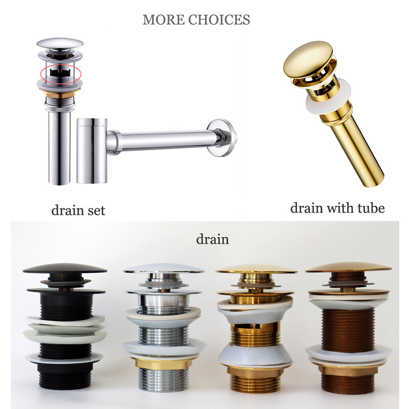 Kupaonski dodaci Mjedena gornja strana kupaonskog umivaonika Antikni pop-up dijelovi odvoda