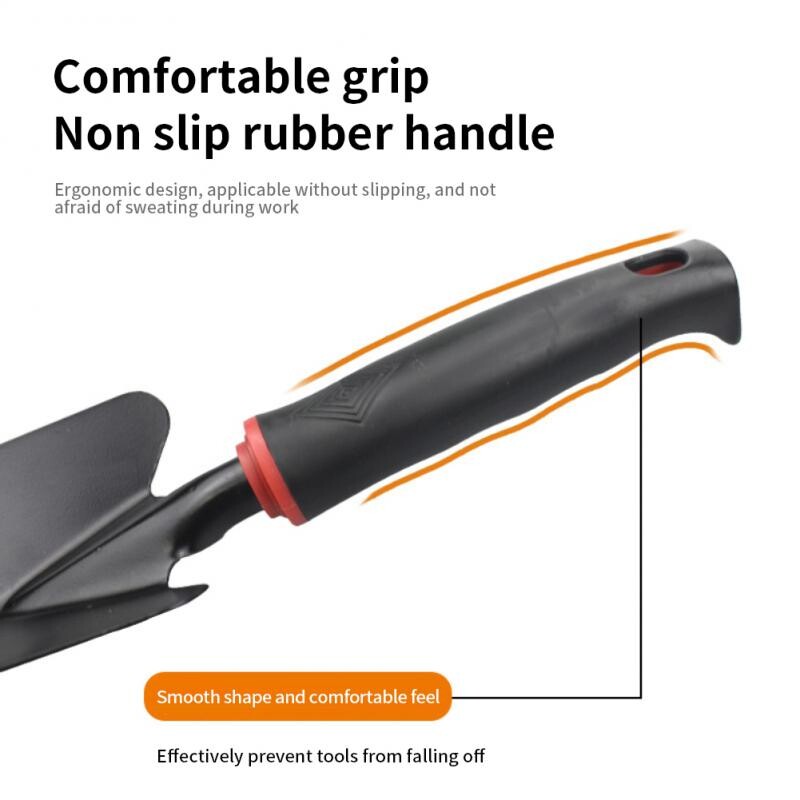 Aianduslabidas Viie hambaga äke suur labidas ja väike labidas Kaheotstarbelised motikad musta kummist käepidemega aiatööriistad