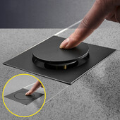 Odvodi za kadu protiv neugodnih mirisa Odvod za noge Podni odvod 10 * 10 cm Kvadratni mesingani krom Push Up Pop-up tuš Čep poklopca odvoda u kupaonici