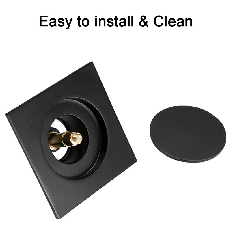 Odvodi za kadu protiv neugodnih mirisa Odvod za noge Podni odvod 10 * 10 cm Kvadratni mesingani krom Push Up Pop-up tuš Čep poklopca odvoda u kupaonici