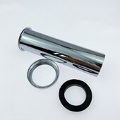 1PC Odvodno crijevo za umivaonik Nehrđajući čelik Krom Dužina 12,5/15/30 cm Navoj filtra za kupaonski sudoper G 1-1/4'