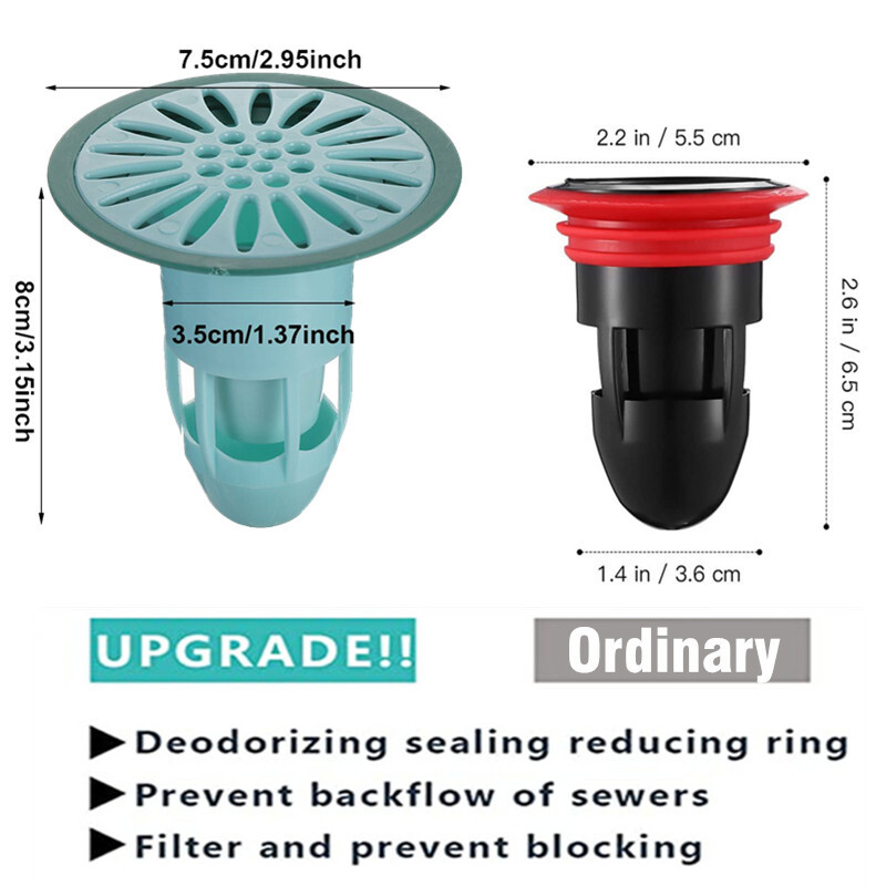 Nadograđeni 2 KOM Dezodorans za suzbijanje štetočina od žohara Jezgra podnog odvoda Kuhinja Kupaonica WC Anti-miris Tuš Čep odvoda Sifon