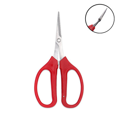 Didmeninė prekyba nerūdijančio plieno vaisių vynuogių žirklės raudonos PP patogios rankenos genėjimo žirklės sodo įrankiai bonsai gėlėms