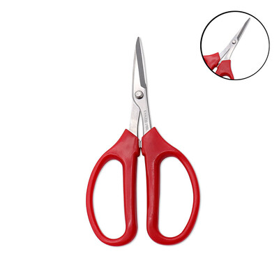 Didmeninė prekyba nerūdijančio plieno vaisių vynuogių žirklės raudonos PP patogios rankenos genėjimo žirklės sodo įrankiai bonsai gėlėms