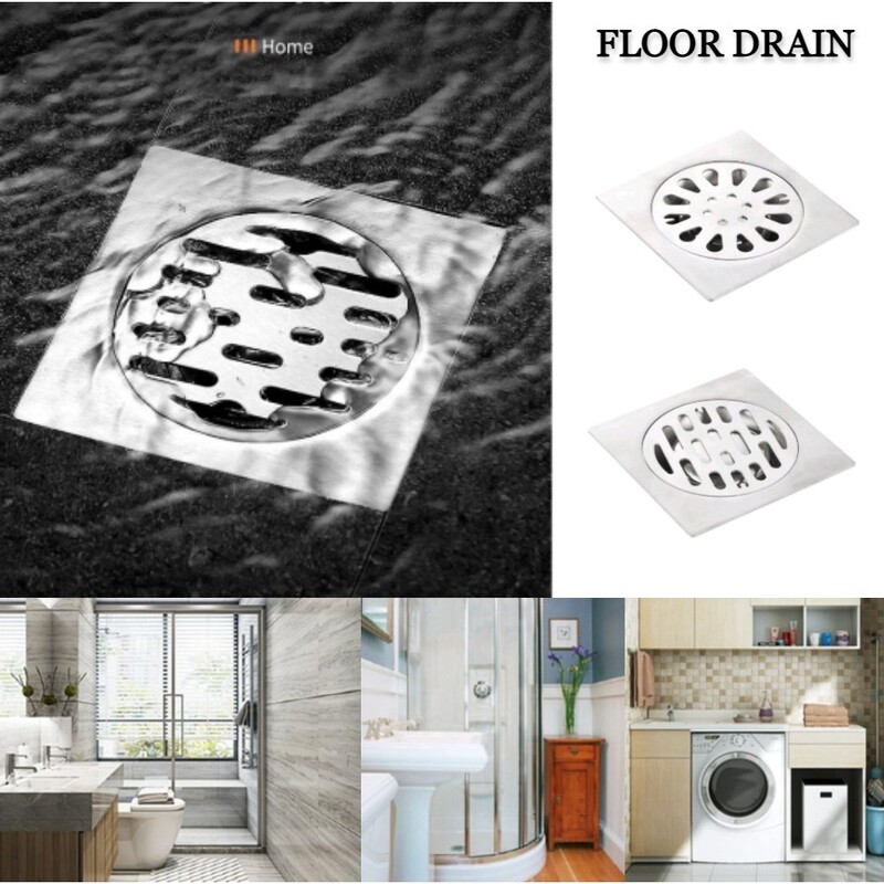 Četvrtasti podni odvod protiv neugodnih mirisa, podni odvod od nehrđajućeg čelika/bakra s poklopcem koji se može ukloniti, podni odvod za tuš kabinu za kupaonicu