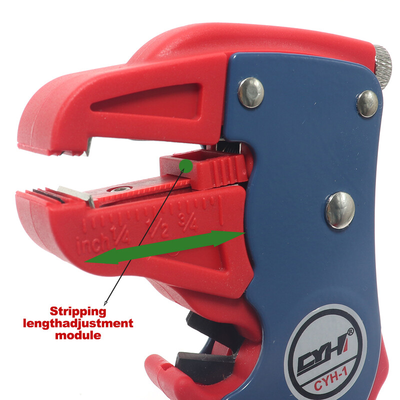 Clește de dezimbrare automată pentru tăiere cu sârmă plată 0,2 până la 6 mm Reglare lungimii pentru electrician